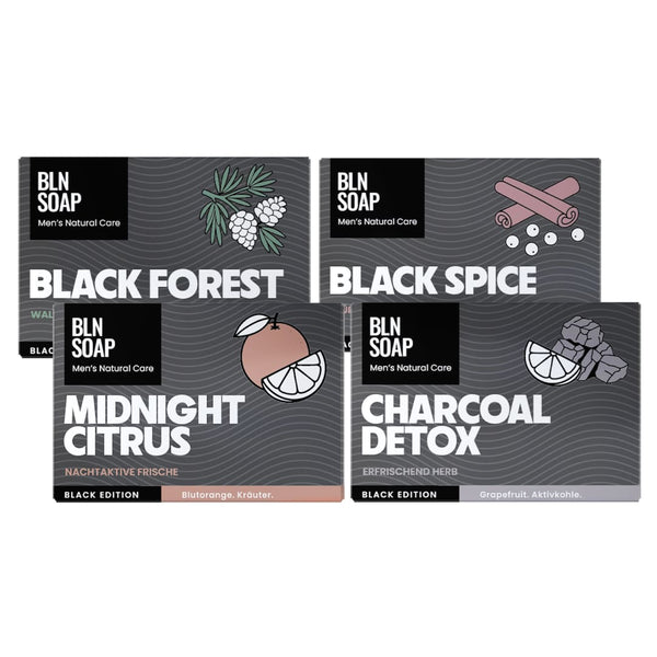 Black Edition Set - Feste Seife 4x135g